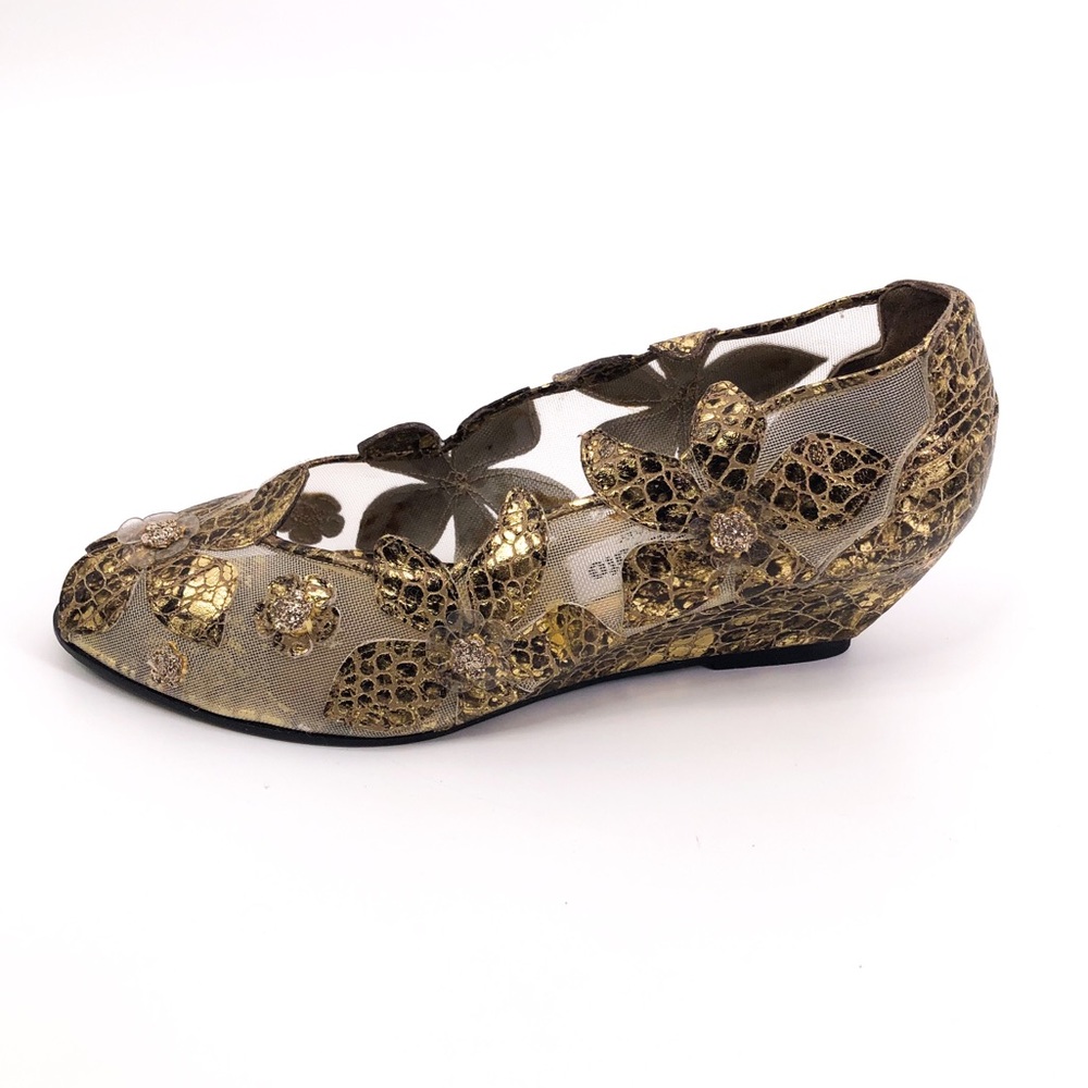 FERNANDO PENSATO Vintage Polipo Marrone Wedge Shoe